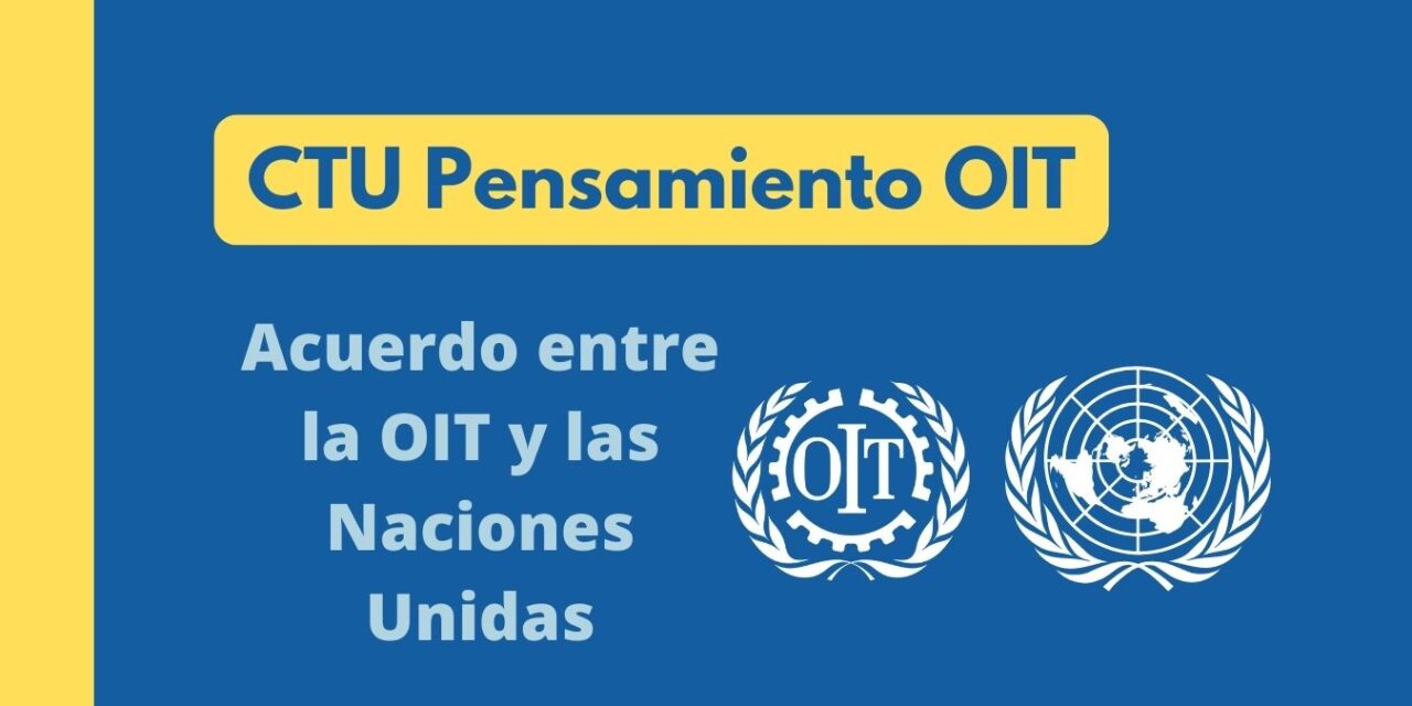 Organización Internacional del Trabajo (OIT) y Naciones Unidas, acordaron respaldar y asesorar el proceso de construcción del Estatuto del Trabajo en Colombia.